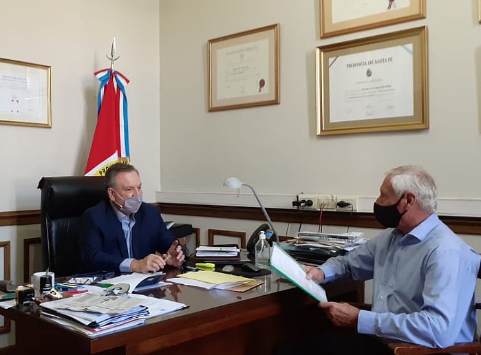 Michlig reclamó por Obras Menores y se reunió con Boscarol