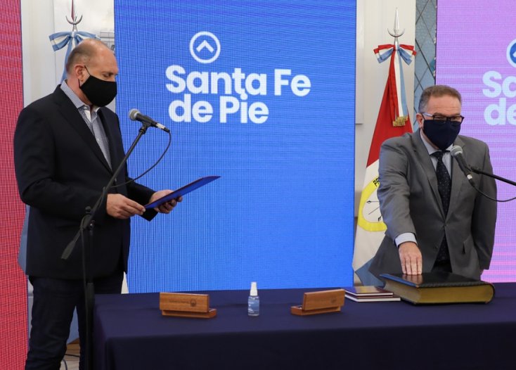 Perotti puso en funciones al nuevo Ministro de Seguridad