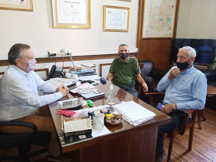 Michlig se reunió con los Intendentes Boscarol y Rigo