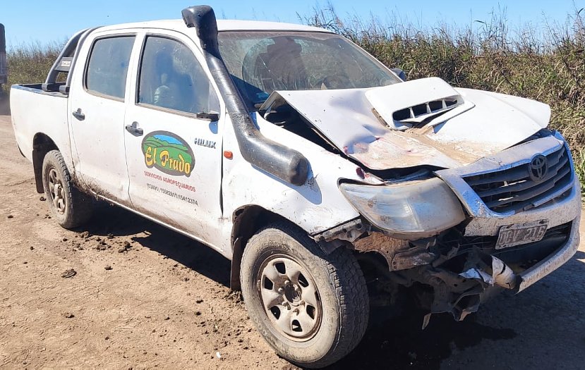 Villa Trinidad: Camioneta impactó desde atrás a un camión