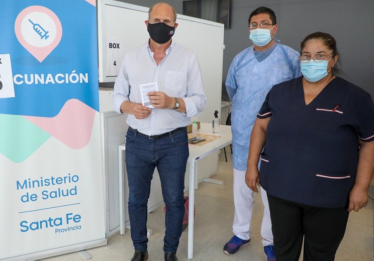 Perotti recibió la primera dosis de la Sputnik V