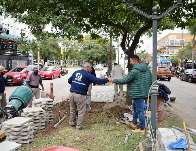 Morteros sigue trabajando en la puesta en valor de la zona céntrica