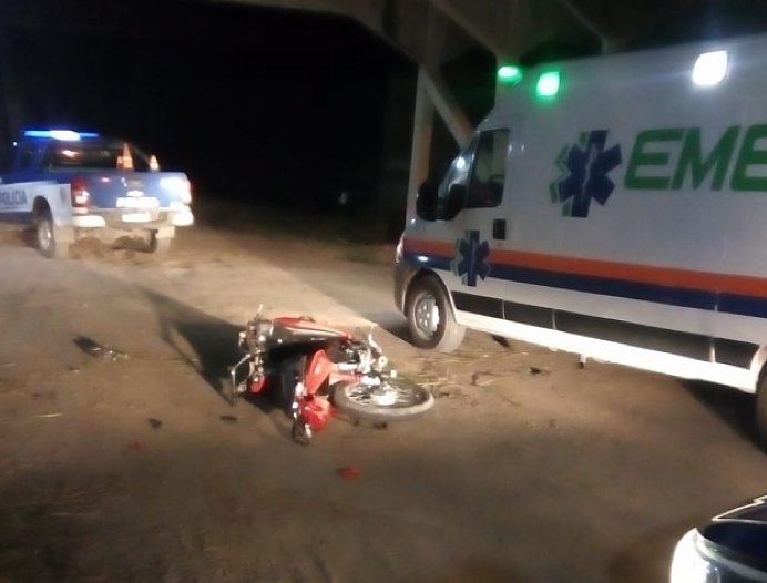 Motociclistas lesionados en accidente en jurisdicción de Balnearia