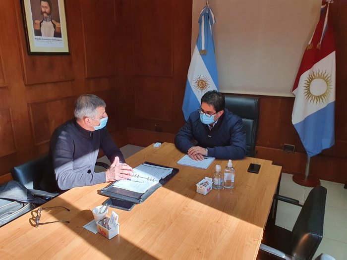 El Intendente de Morteros se entrevistó con el Ministro Cardozo