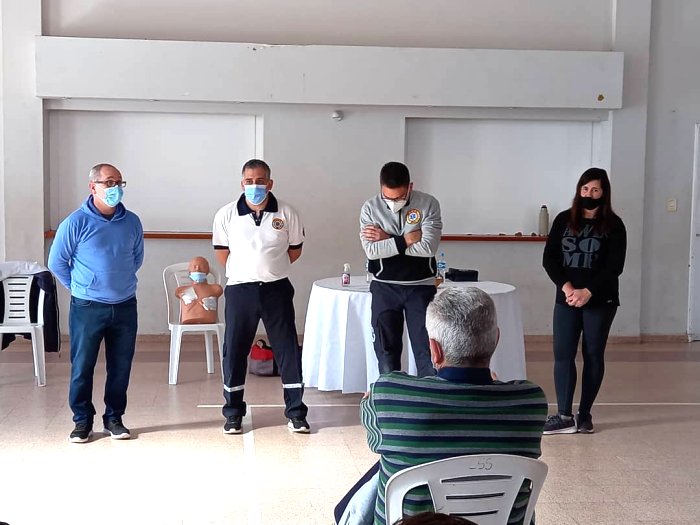 Primera jornada de capacitación en RCP y primeros auxilios en clubes de Suardi