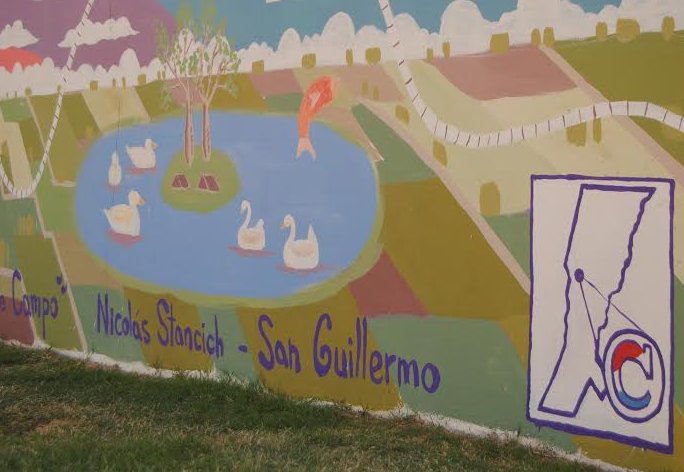 San Guillermo: Pintaron murales a través del proyecto 