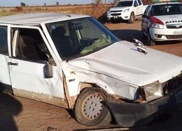 Dos lesionados en accidente en zona rural de Chipión