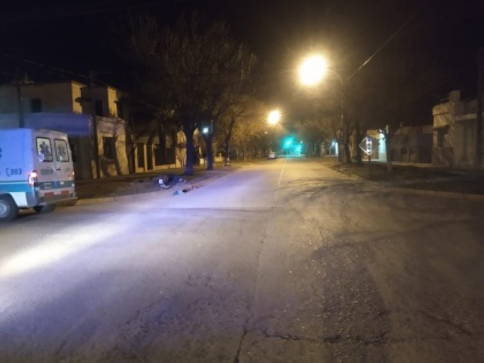 Motociclista sufrió lesiones graves al accidentarse en San Guillermo