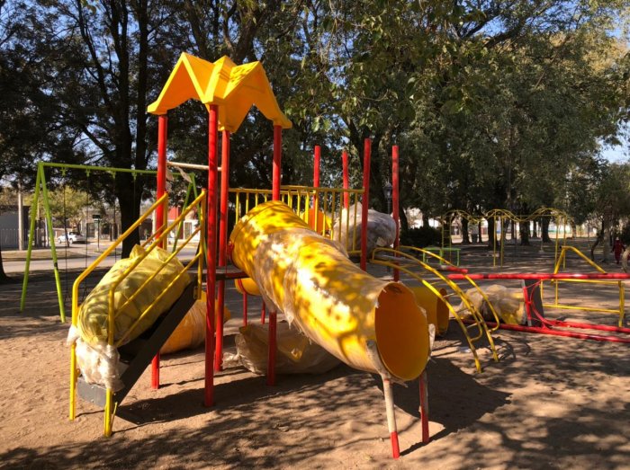 Terminaron mejoras en la Plaza San Martín de Brinkmann