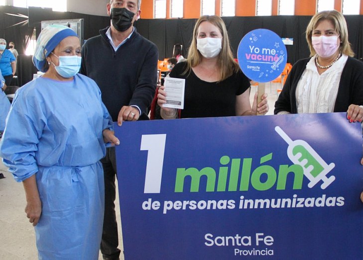 Un millón de santafesinos ya recibieron las dos dosis de la vacuna