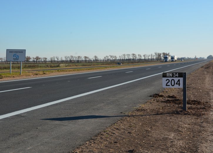 Vialidad habilitará otro tramo de la autopista de Ruta 34