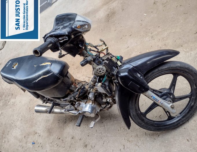 Encontraron una moto robada en Brinkmann
