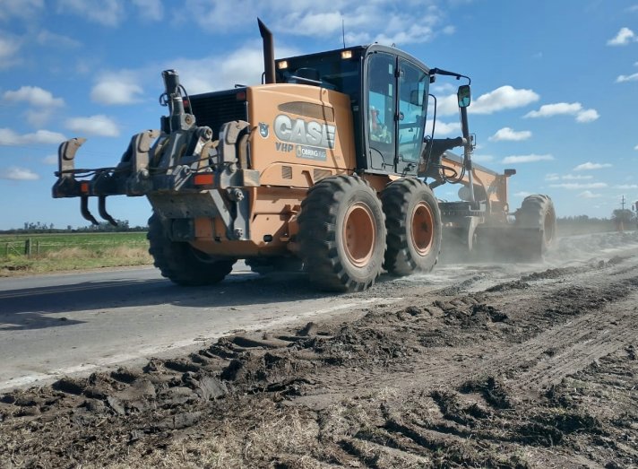Comenzó la repavimentación de la ruta 13, entre Ataliva y Virginia