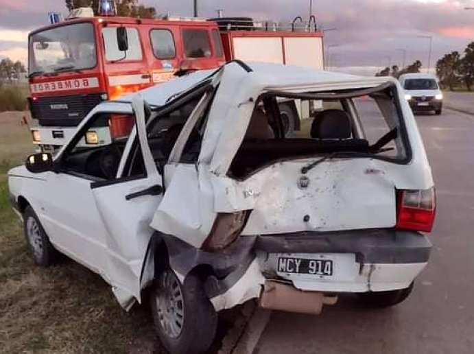 Accidente en el acceso sur de Morteros