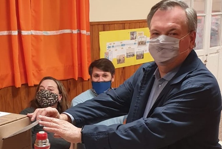 Michlig votó y dijo tener buenas expectativas 
