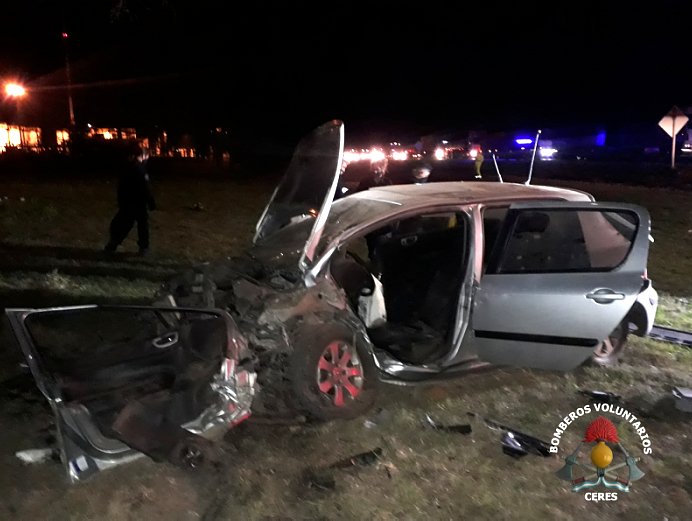 Tres heridos en un accidente en Ceres