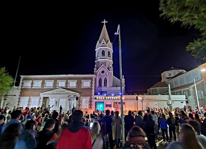 Suardi: Se inauguró la puesta en valor de la torre del templo Santa Catalina