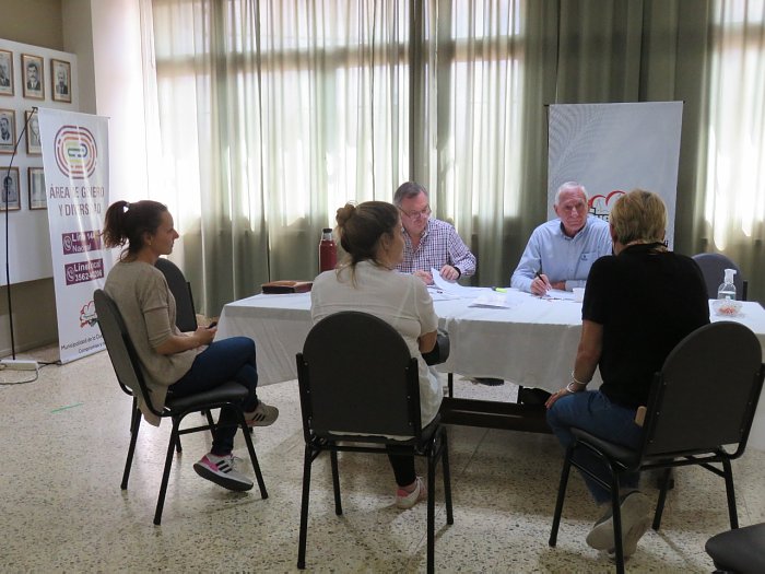 Michlig y Boscarol recibieron a instituciones de Suardi