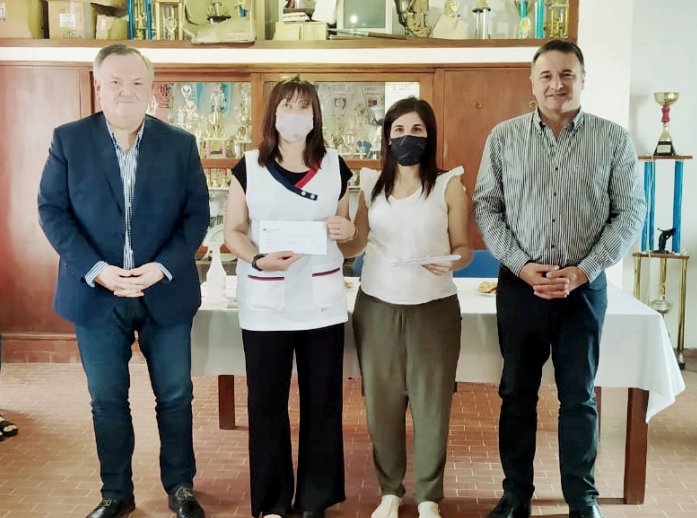 Michlig y González entregaron aportes en Hersilia, Ceres, Palacios y Constanza