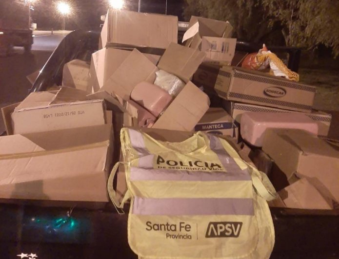 Ceres: Un camión transportaba una tonelada de alimentos sin cadena de frío