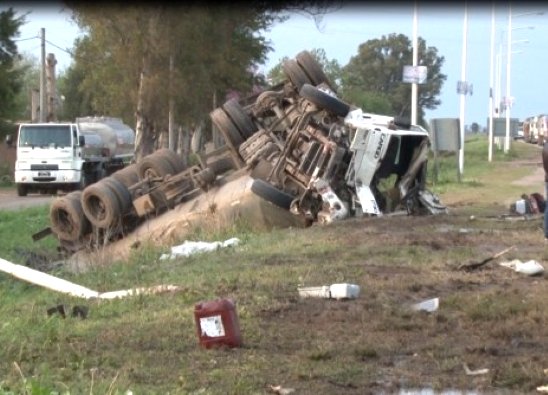Importante accidente en el acceso este de Morteros
