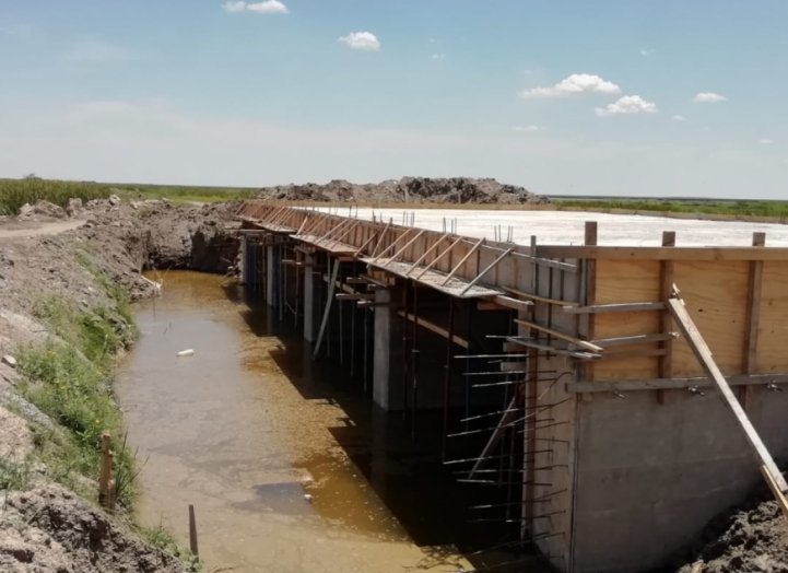 Etapa final para el puente sobre laguna La Verdecita