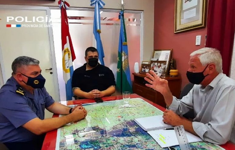 Autoridades policiales visitaron Suardi, San Guillermo y otras localidades