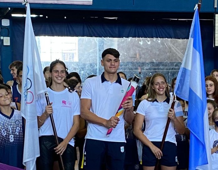 Dante Nicola Rho llevó la llama de los III Juegos Suramericanos