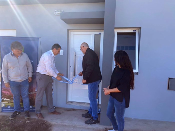 Brinkmann: Inauguraron una nueva vivienda del Plan Habitar