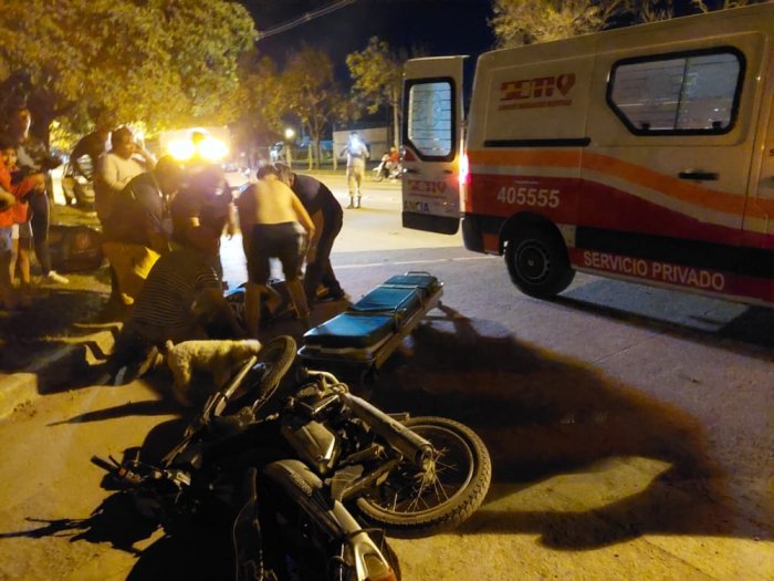 Motociclistas lesionados en un accidente en Morteros