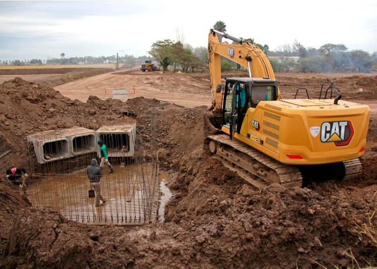 Sigue avanzando una importante obra hídrica para Morteros
