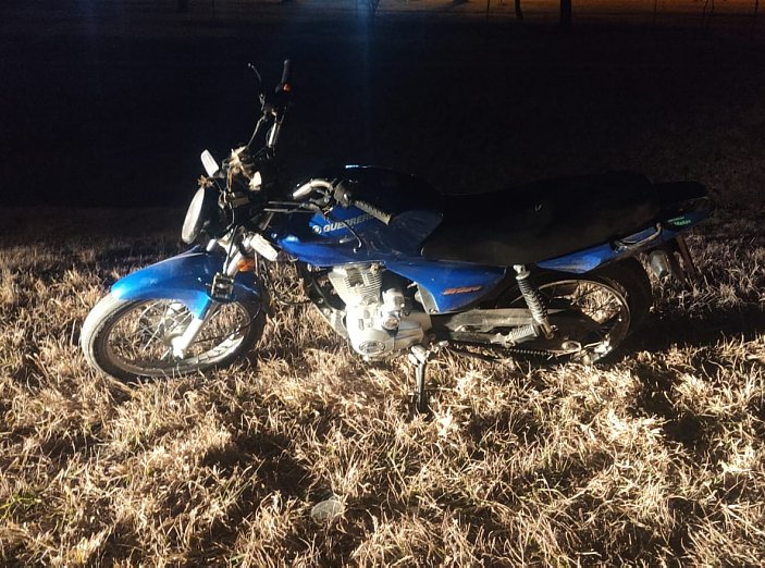 Motociclistas lesionados en un accidente en Villa Trinidad