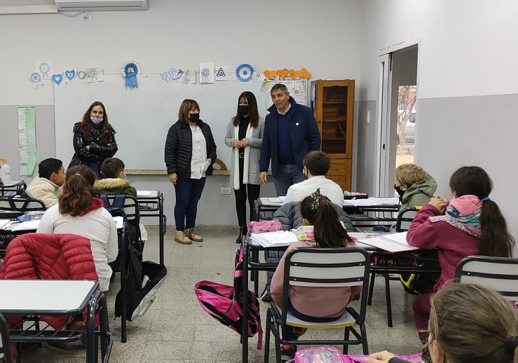 Morteros: Se equiparon aulas Aurora de la escuela Rivadavia