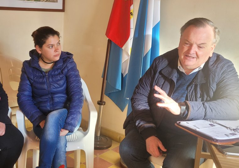 Michlig visitó localidades del este departamental