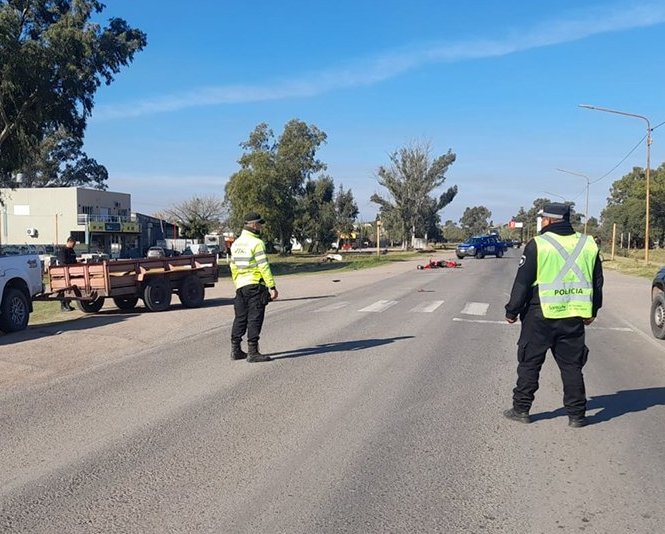 Motociclista grave al accidentarse en San Cristóbal