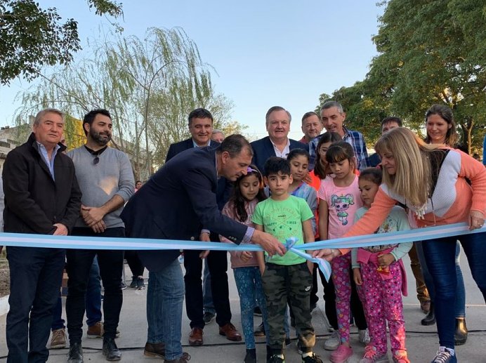 Inauguraron nuevas obras públicas en San Cristóbal