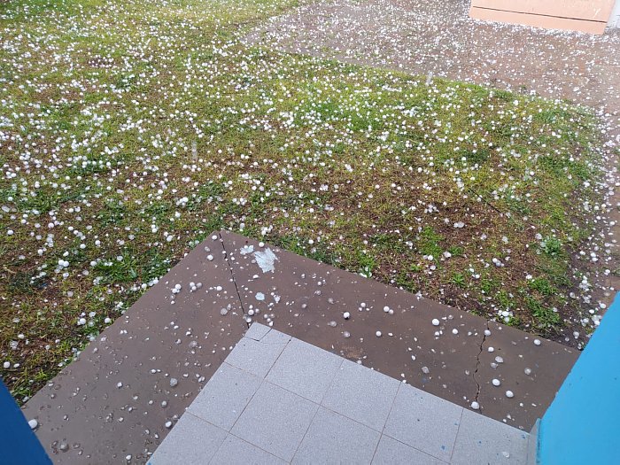 Granizo y lluvia en el comienzo de setiembre