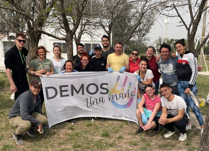El voluntariado de la Fundación Demos realizó restauraciones en el CER 591