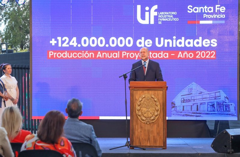 El Laboratorio Industrial Farmaceútico festejó sus 75 años con récord de producción