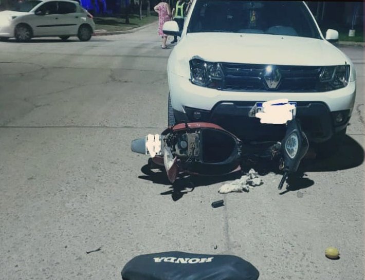 Motociclista lesionado en un accidente en Suardi