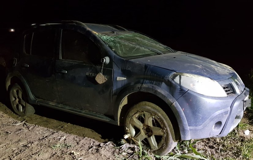 Accidente en zona rural de Col. Milessi
