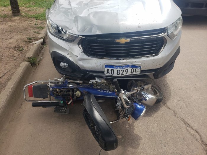 Motociclista lesionado en un accidente en Suardi 