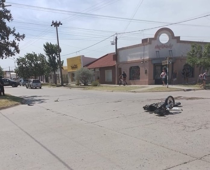Motociclista lesionado al accidentarse en San Cristóbal