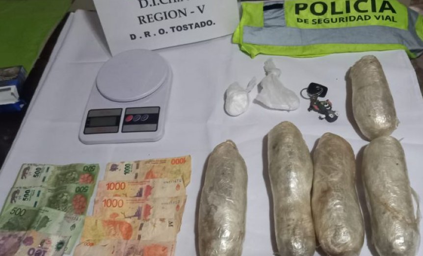 Detuvieron en un control vehicular a dos ceresinos con drogas