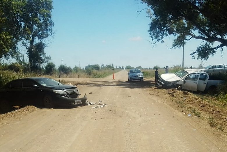 Accidente con lesionados en Villa Trinidad