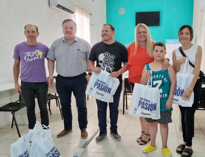 Michlig visitó Ceres y entregó aportes a instituciones
