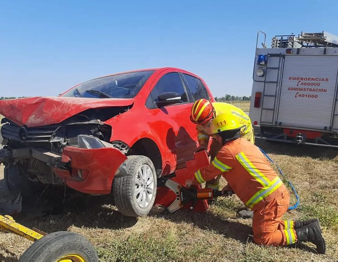 Dos jóvenes ceresinos se accidentaron en Brinkmann