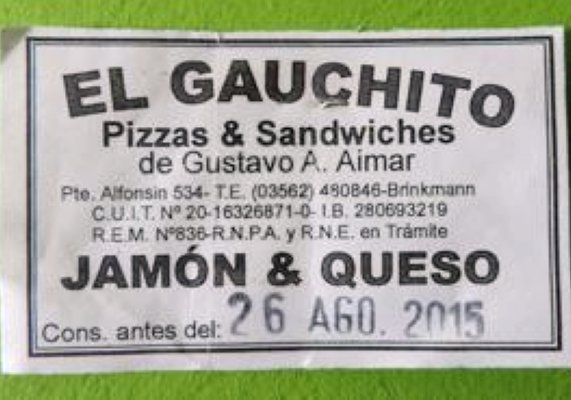 La ASSAl prohibió la venta de sandwiches elaborados en Brinkmann