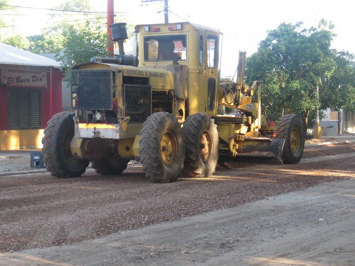 Suardi: Colocaron ripio en calles de Bo. San Miguel