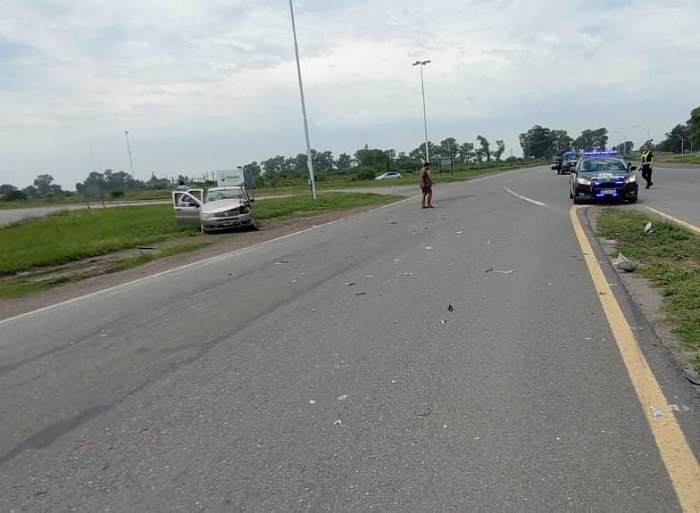 Otro accidente en el cruce de rutas en Arrufó